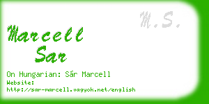 marcell sar business card