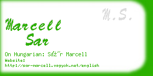 marcell sar business card